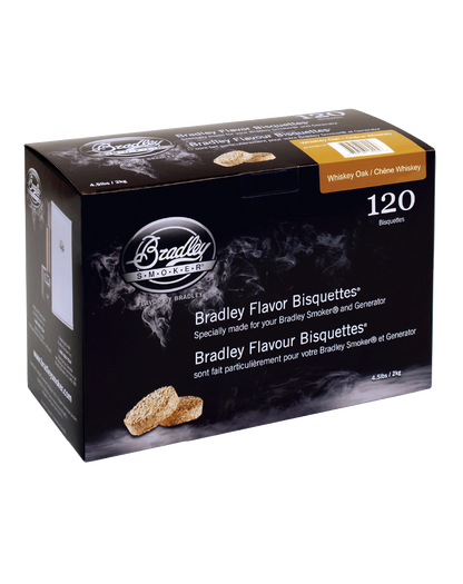 Bisquettes z dębu whisky dla palaczy Bradley